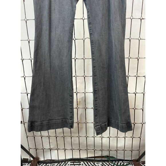 J. Jill Womens Flare Leg Stretch Jeans Size 14 Gray 99% Cotton 1% Lycra - Picture 11 of 16